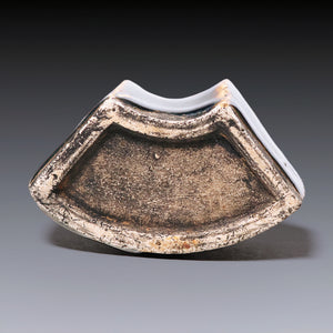 Qing Dynasty, Dark Glazed Ceramic Calligraphy Brush Holder