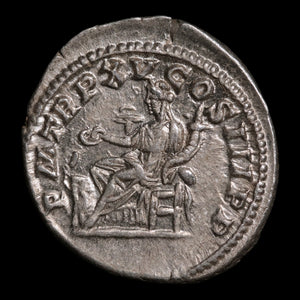 Rome, Emperor Caracalla, AR Denarius, Salus (Goddess of Safety) - 212 CE - Roman Empire