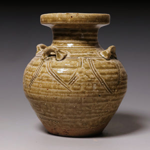 Ming Dynasty, Green Glazed Ceramic Vessel