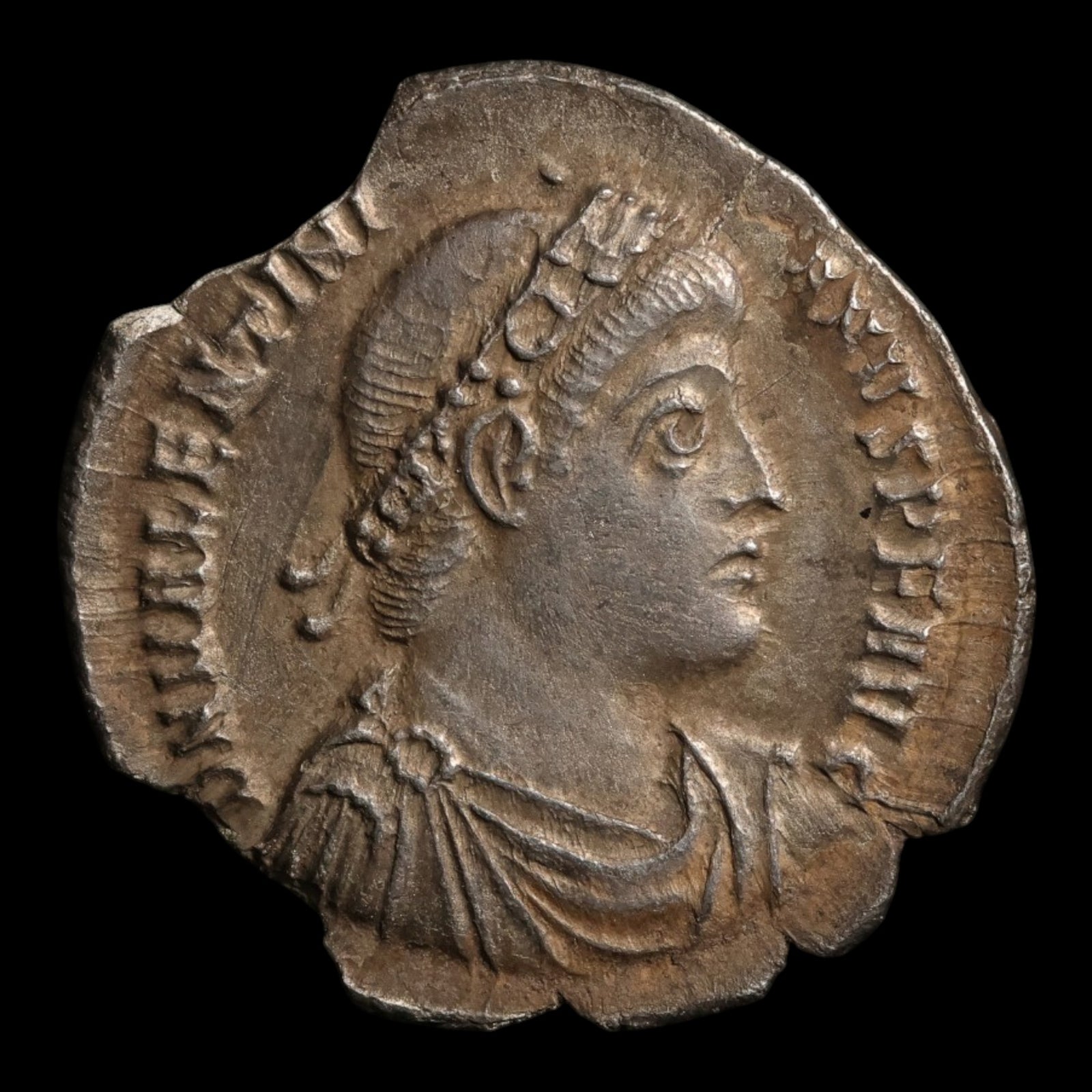 Rome, Emperor Valens, AR Siliqua, Votive Wreath Reverse - 364 to 367 CE - Roman Empire