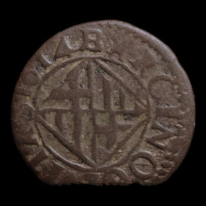 Principality of Catalonia, Philip III, Copper Ardite - 1614 CE - Spanish States