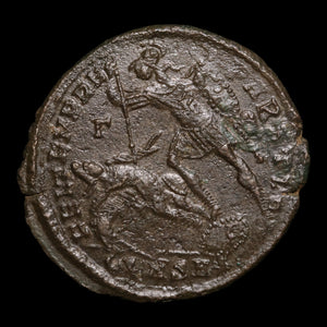 Rome, Emperor Constantius II, AE Unit, Soldier Spearing Fallen Horseman Reverse - 348 to 351 CE - Roman Empire