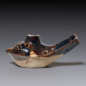 Yuan Dynasty, Brown Glazed Water Dropper (Calligraphy Tool)