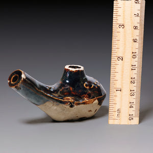 Yuan Dynasty, Brown Glazed Water Dropper (Calligraphy Tool)