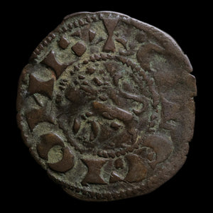 Kingdom of Castile and Leon, King Ferdinand IV, Billon 1 Denier - 1295 to 1312 CE - Spanish States