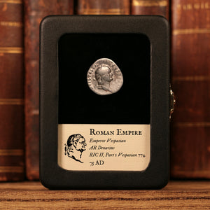 Rome, Emperor Vespasian, AR Denarius, Securitas (Goddess of Security) - 75 CE - Roman Empire