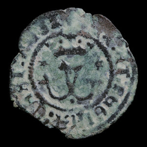 Spain, King Ferdinand V & Queen Isabella I, Billon 1 Blanca - 1497 to 1566 CE - Spain
