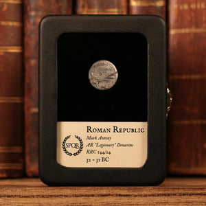 Roman Republic, Mark Antony, AR "Legionary" Denarius - 32 to 31 BCE - Roman Republic