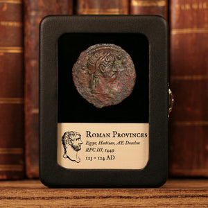 Egypt, Alexandria, Emperor Hadrian, AE Drachm, Euthenia (Prosperity) - 123 to 124 CE - Roman Provinces
