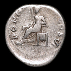 Rome, Emperor Vespasian, AR Denarius, Securitas (Goddess of Security) - 75 CE - Roman Empire