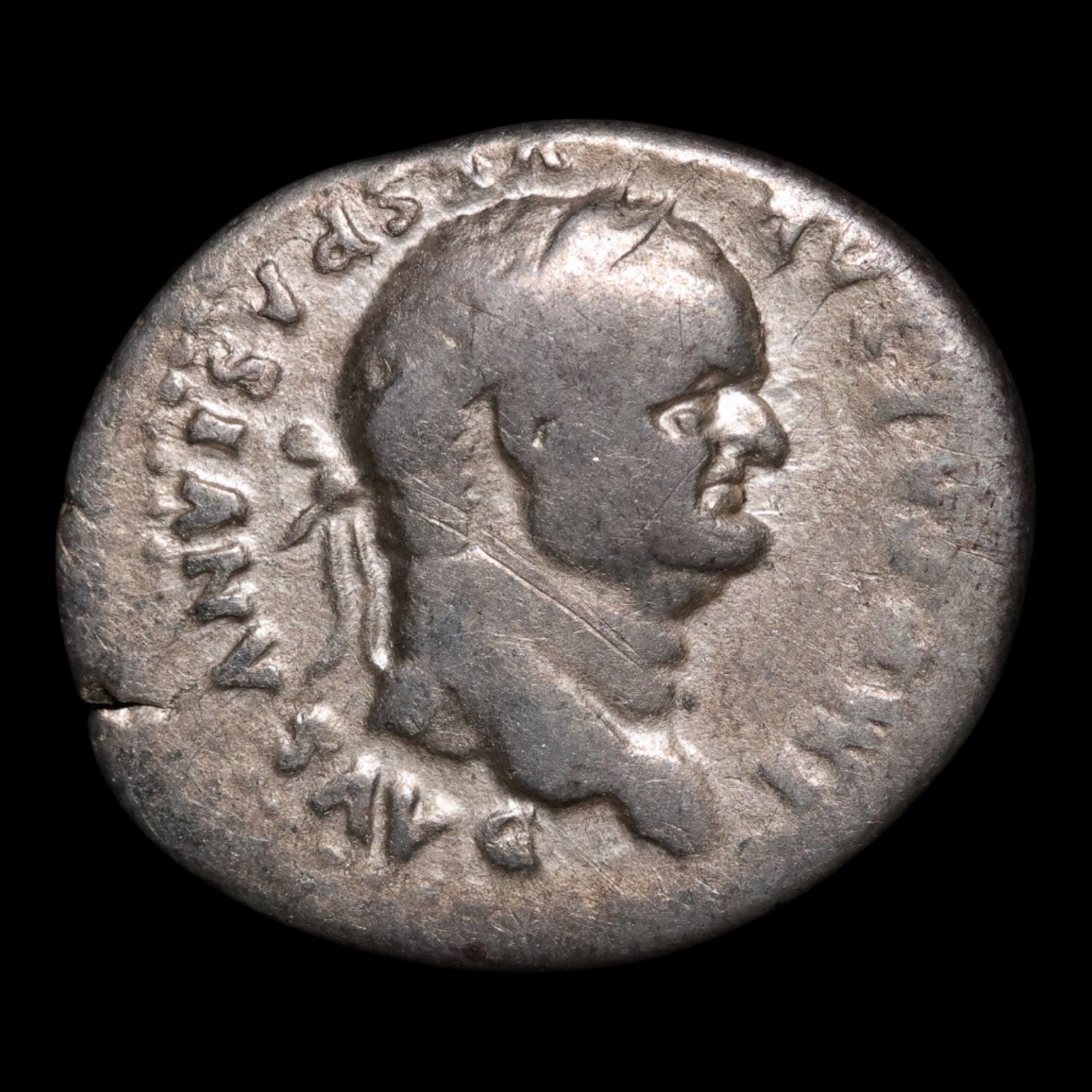 Rome, Emperor Vespasian, AR Denarius, Jupiter (God of Sky & Thunder) - 76 CE - Roman Empire