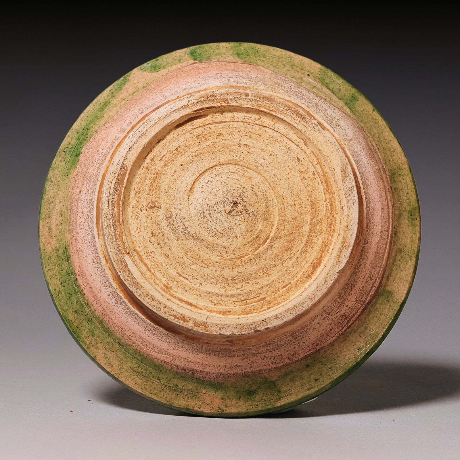Ming Dynasty, Sancai Glazed Plate with Fish Design