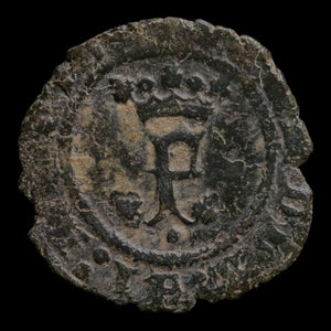 Spain, King Ferdinand V & Queen Isabella I, Billon 1 Blanca - 1497 to 1566 CE - Spain