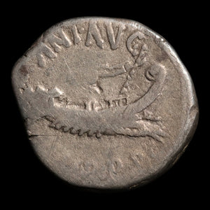 Roman Republic, Mark Antony, AR "Legionary" Denarius - 32 to 31 BCE - Roman Republic