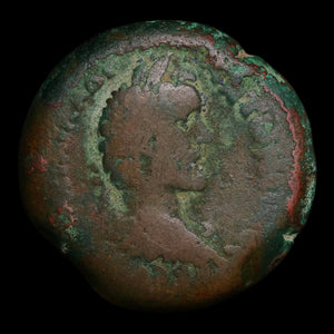 Egypt, Alexandria, Emperor Antoninus Pius, AE Drachm, Isis (Major Egyptian Goddess) - 146 to 147 CE - Roman Provinces