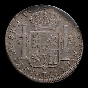 Spanish Empire, Peru, King Charles IV, 8 Reales, "Piece of Eight" - 1805 CE - Spanish Empire