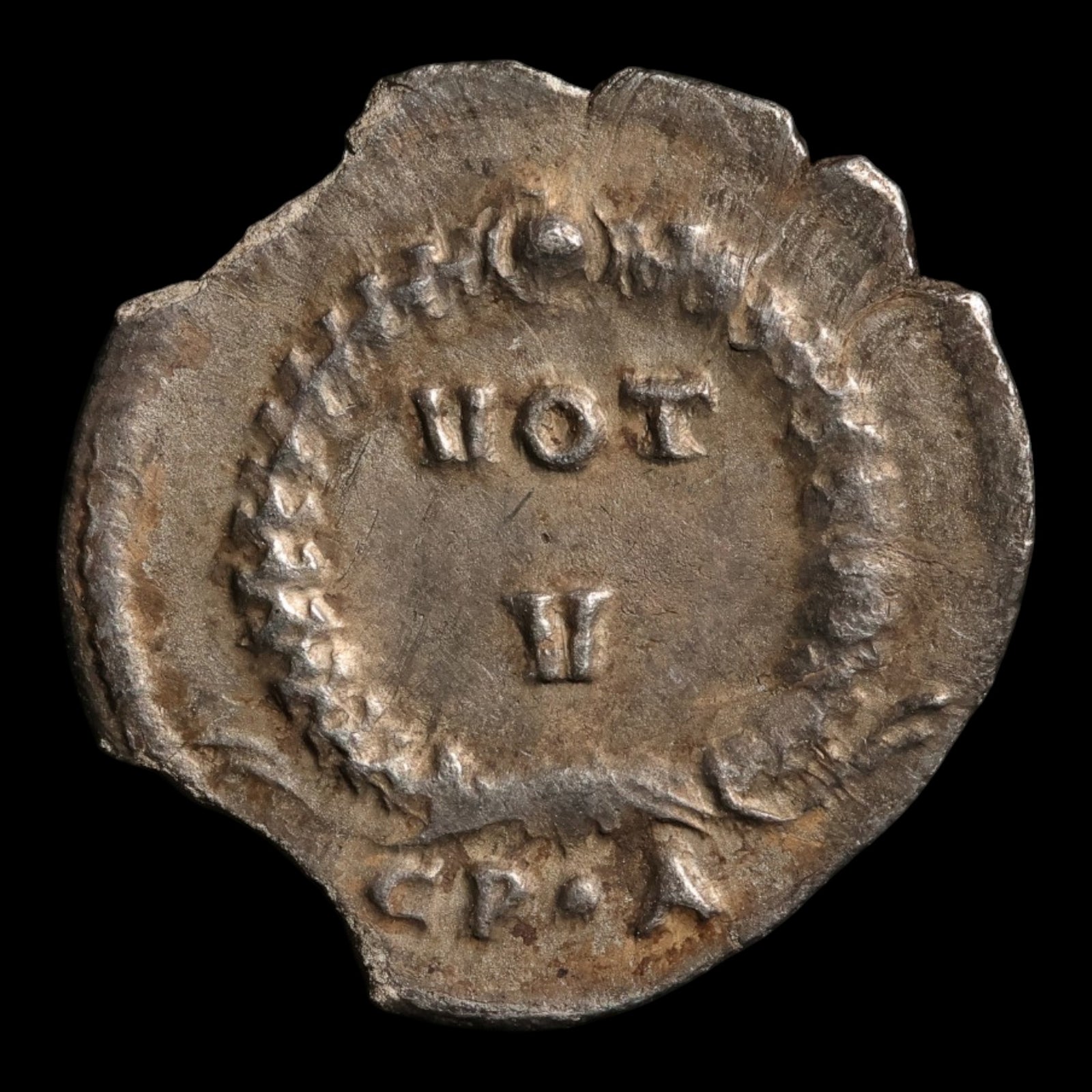 Rome, Emperor Valens, AR Siliqua, Votive Wreath Reverse - 364 to 367 CE - Roman Empire