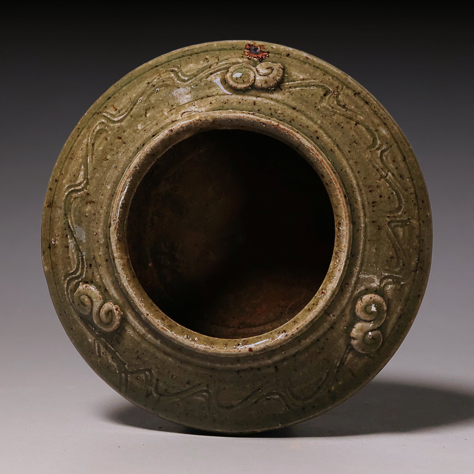 Ming Dynasty, Green Glazed Incense Burner