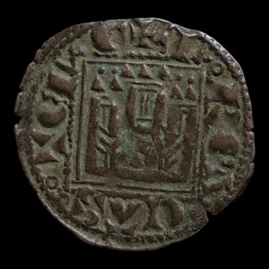 Kingdom of Castile and Leon, King Alfonso XI, Billon 1 Denier - 1331 to 1332 CE - Spanish States
