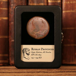 Egypt, Alexandria, Emperor Hadrian, AE Drachm, Isis (Major Egyptian Goddess) - 133 to 134 CE - Roman Provinces