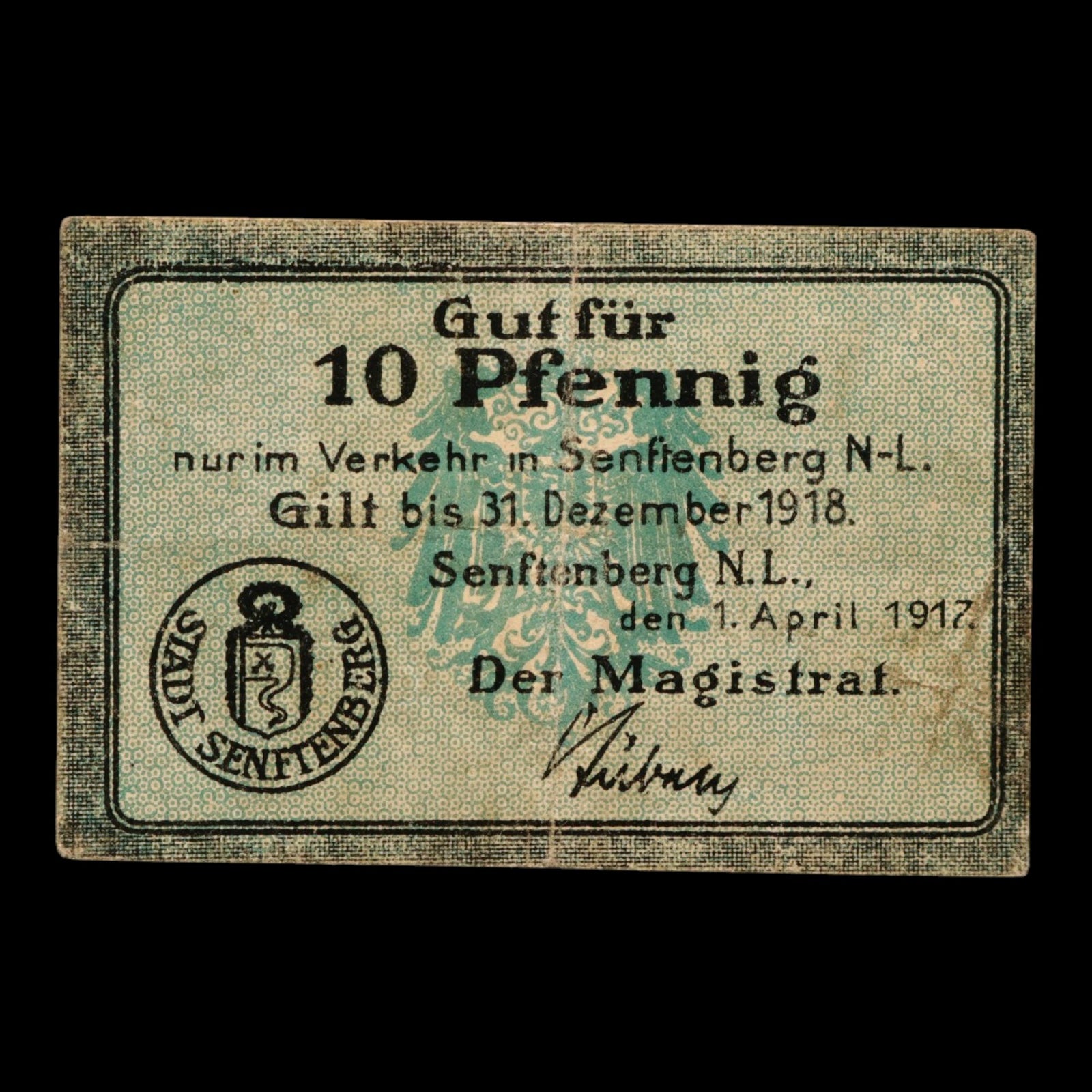 German Empire, City of Senftenberg, 10 Pfennigs (Notgeld)