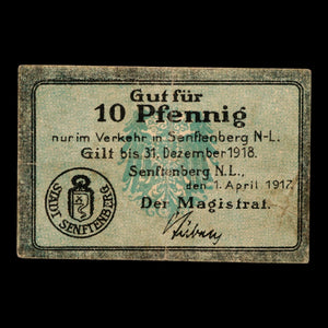 German Empire, City of Senftenberg, 10 Pfennigs (Notgeld)