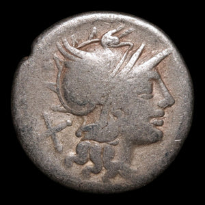 Roman Republic, Safra, AR Denarius, Roma & Victory - 150 BCE - Roman Republic