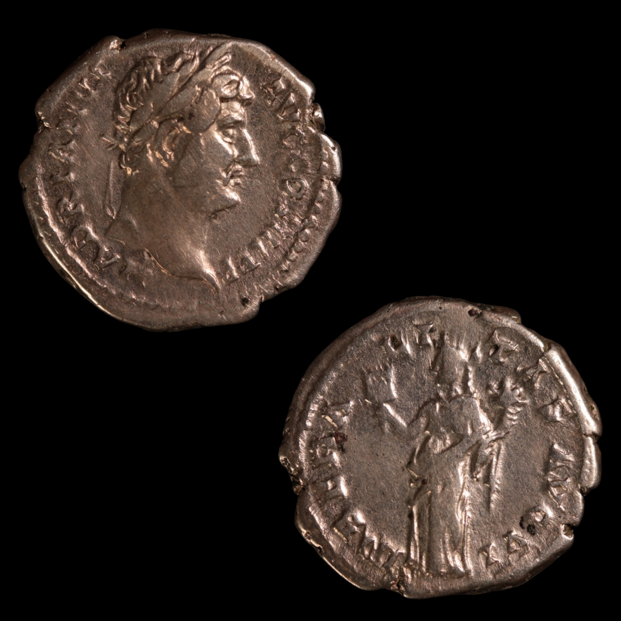 Denarius, Emperor Hadrian, Liberalitas Reverse - 133 to 135 CE - Roman Empire - Auction 9/6/23