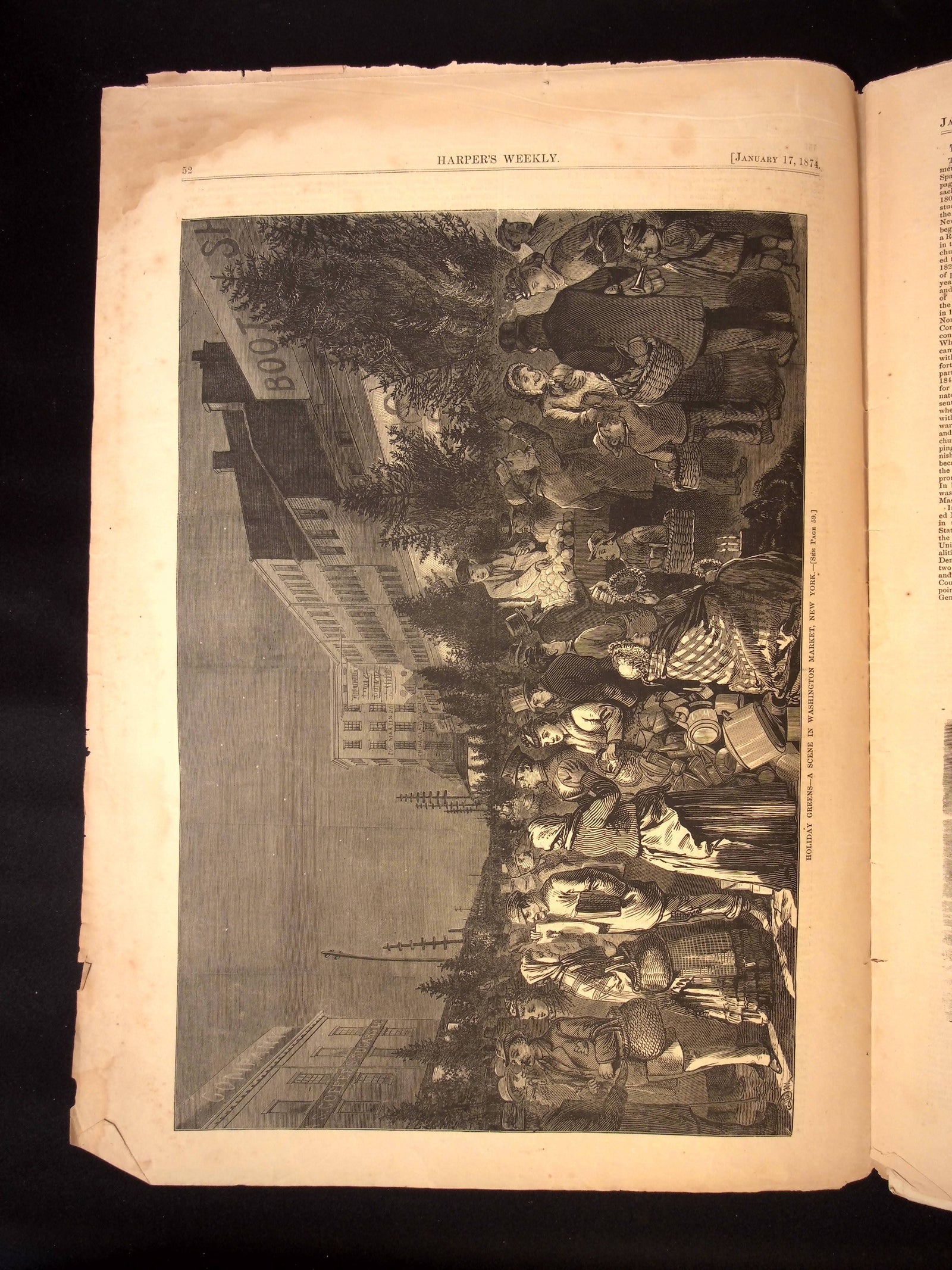 Harper's Weekly: Virginius Affair, Scene in a Russian Church, Holiday Illustrations — Jan. 17th, 1874