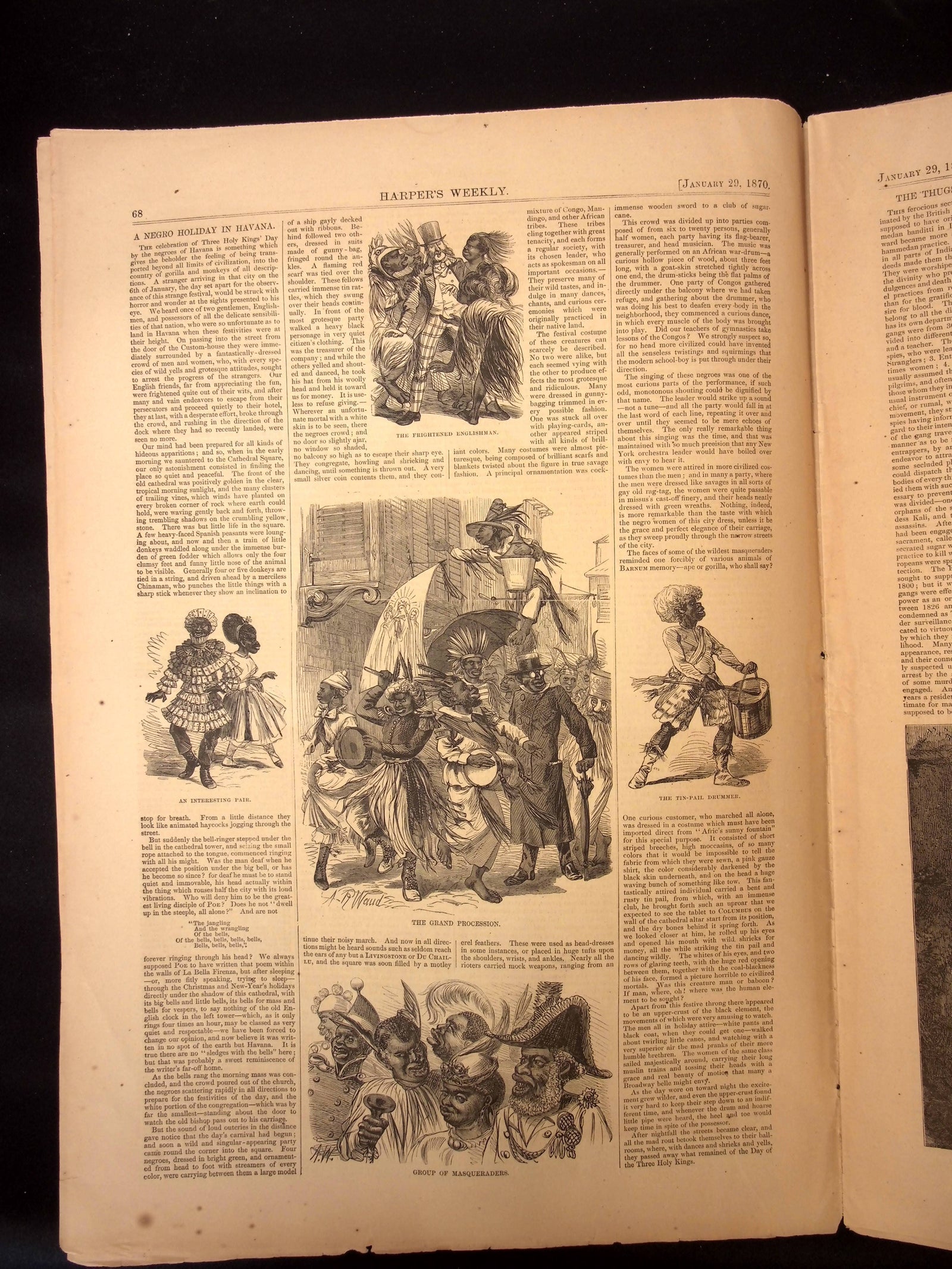 Harper's Weekly: "A Father's Advice," Articles on Cuba, India, Paraguay, & Vatican — Jan. 29th, 1870