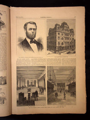 Harper's Weekly: Lion & Unicorn Cartoon, Circus Tent, Historical Italian Convent — June 6th, 1875