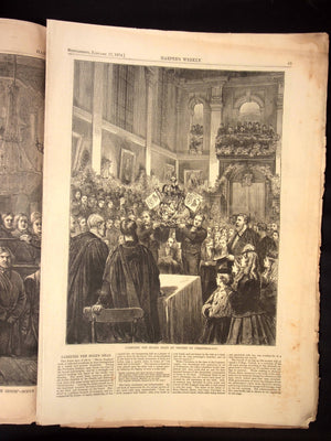 Harper's Weekly: Virginius Affair, Scene in a Russian Church, Holiday Illustrations — Jan. 17th, 1874