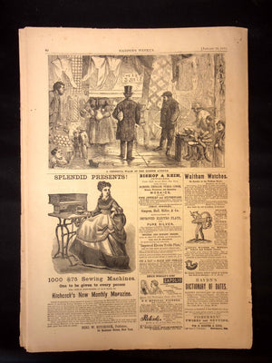 Harper's Weekly: "A Father's Advice," Articles on Cuba, India, Paraguay, & Vatican — Jan. 29th, 1870