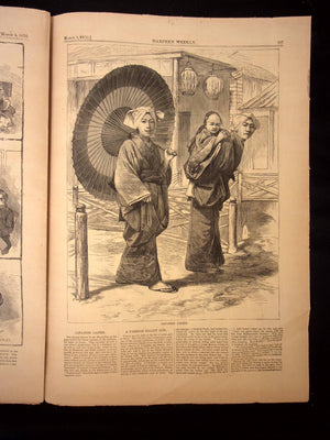Harper's Weekly: Death of Joseph W. Harper (Publisher), Sewers of Paris, Japanese Ladies — Mar. 5th, 1870