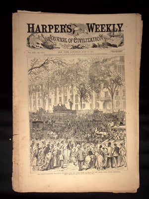 Harper's Weekly: Boat Race in Saratoga, Sketches Life in Southern States  — July 31st, 1875