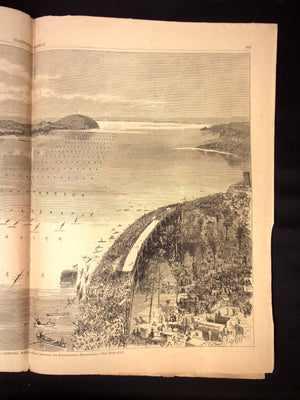 Harper's Weekly: Boat Race in Saratoga, Sketches Life in Southern States  — July 31st, 1875