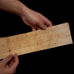 Vellum Document in Latin, Pertaining to a Cottage in Stokesley, England