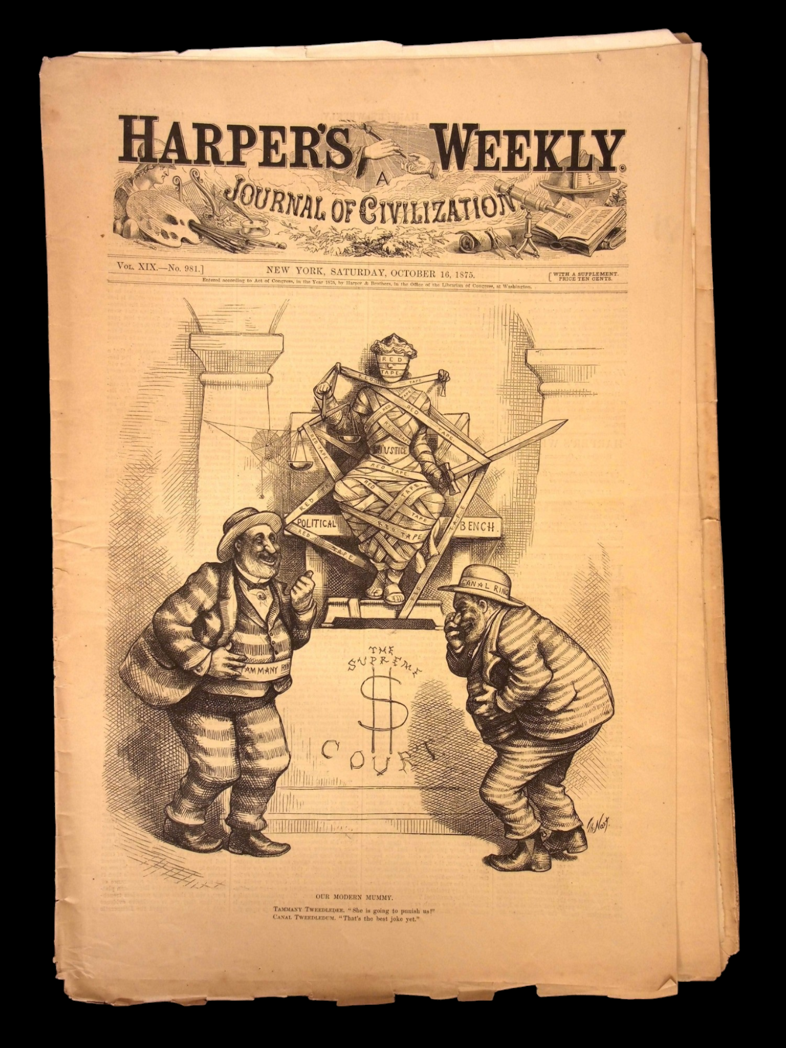 Harper's Weekly: Shooting Competition, "The Deserter," Arctic Expedition  — Oct. 16, 1875