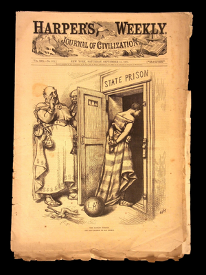 Harper's Weekly: Niagara Falls, Cowboys Driving Cattle, Sketches of Saxony (Germany) — Sep. 11, 1875