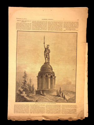 Harper's Weekly: Niagara Falls, Cowboys Driving Cattle, Sketches of Saxony (Germany) — Sep. 11, 1875