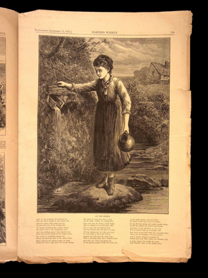 Harper's Weekly: Niagara Falls, Cowboys Driving Cattle, Sketches of Saxony (Germany) — Sep. 11, 1875