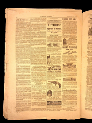 Harper's Weekly: Niagara Falls, Cowboys Driving Cattle, Sketches of Saxony (Germany) — Sep. 11, 1875