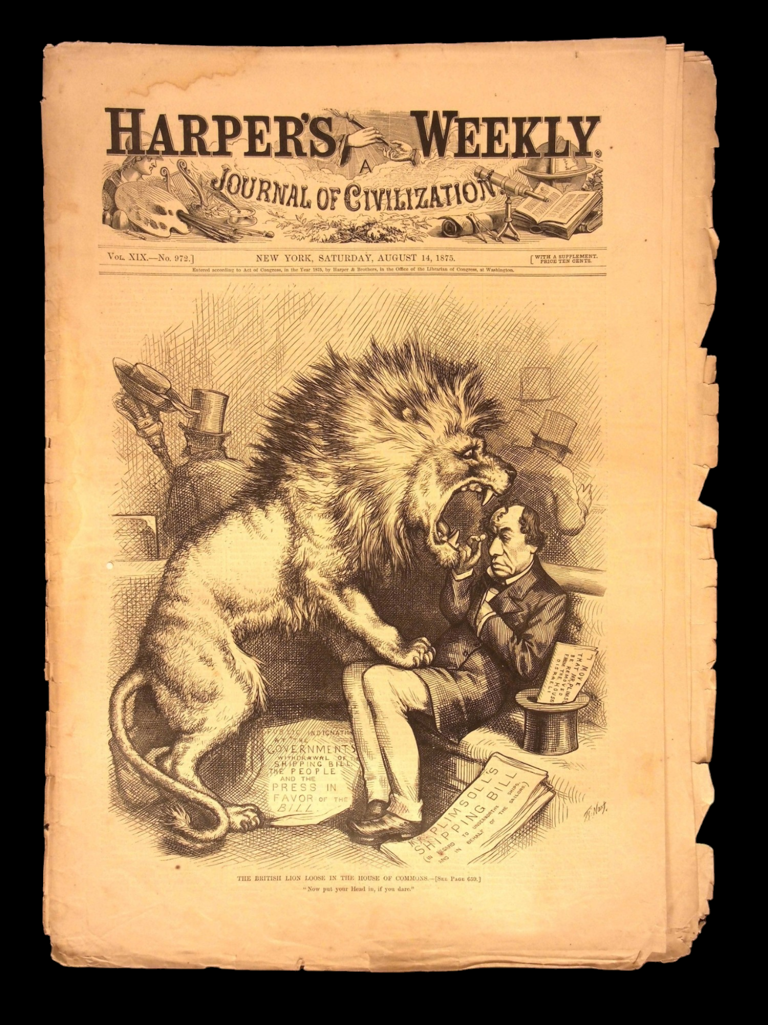 Harper's Weekly: West & Countryside Scenes, Emperor Julian the Apostate of Rome — Aug. 14, 1875