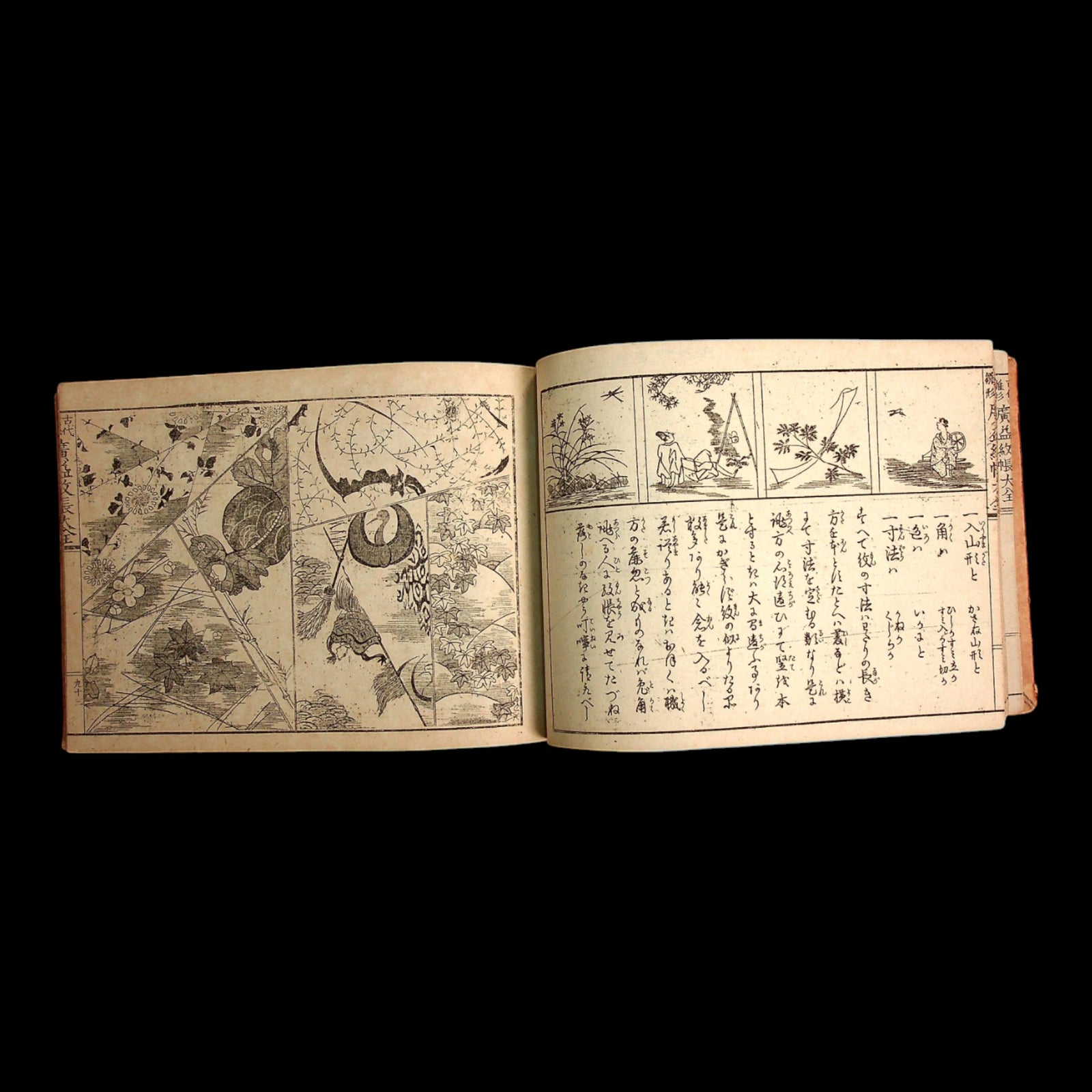 Complete Guide to Textile Patterns - 1918 (Taisho 7) - Edo Japan