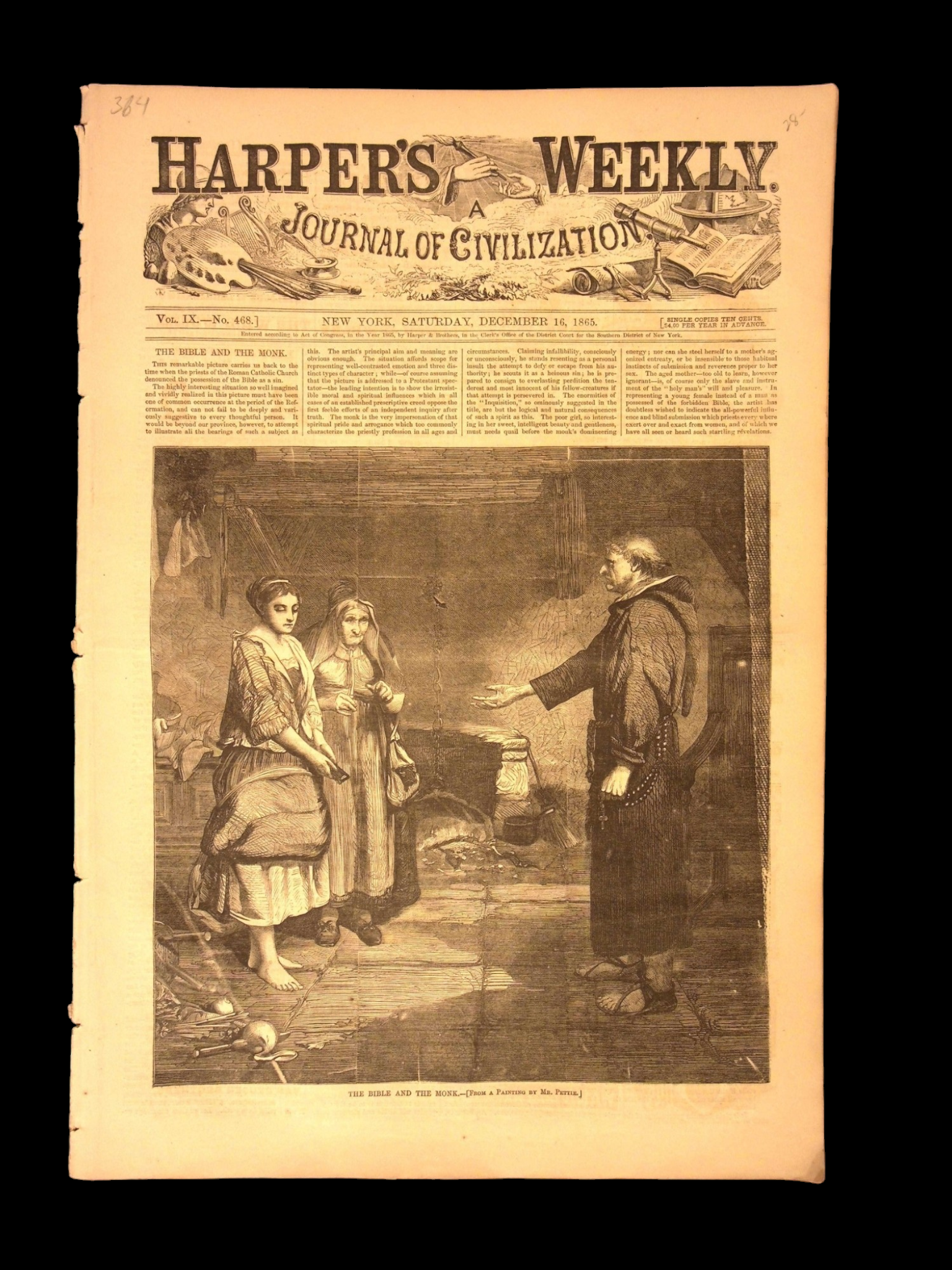 Harper's Weekly: Geneva Congress (International Law), Battle of Trafalgar — Nov. 14, 1874