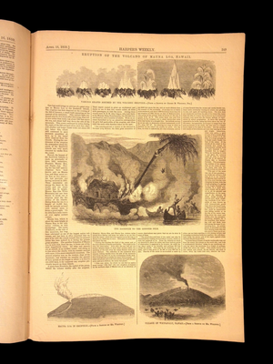 Harper's Weekly: Hawaii Volcano, Spring Fashions Around the World — Apr. 16, 1859