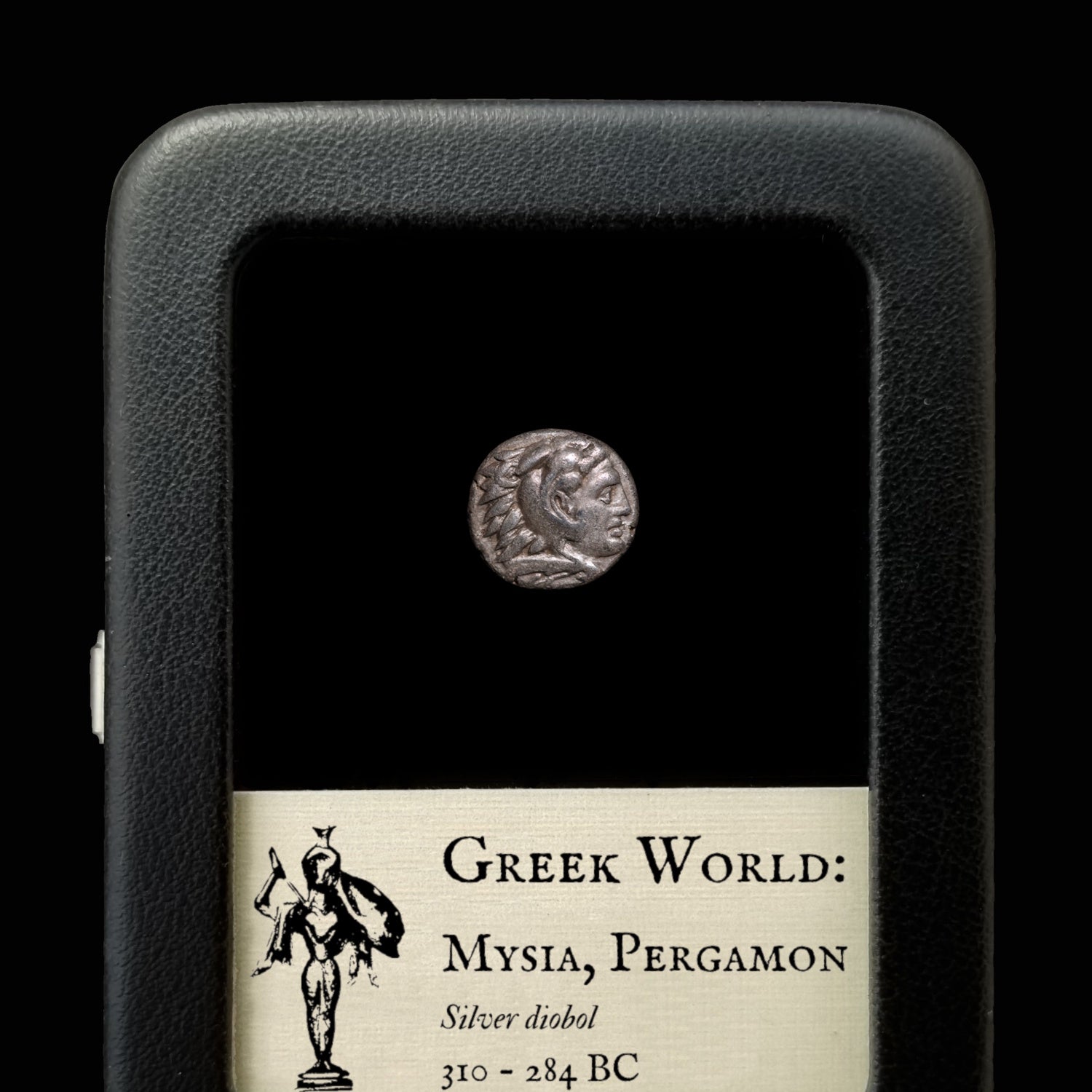 Mysia, City of Pergamon, Silver Diobol with Heracles & Athena - 310 to 284 BCE - Greek World