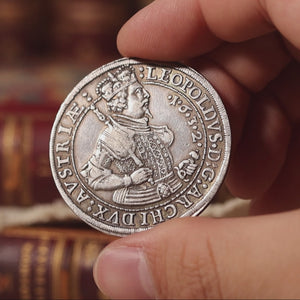 Austria, County of Tyrol, Leopold V, AR Thaler - 1632 CE - Austrian States