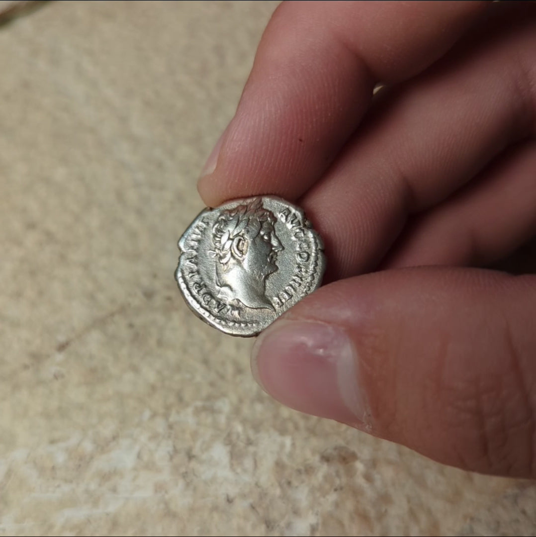 Denarius, Emperor Hadrian, Liberalitas Reverse - 133 to 135 CE - Roman Empire - Auction 9/6/23