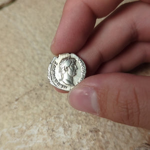 Denarius, Emperor Hadrian, Roma Reverse - 137 to 138 CE - Roman Empire - Auction 9/6/23